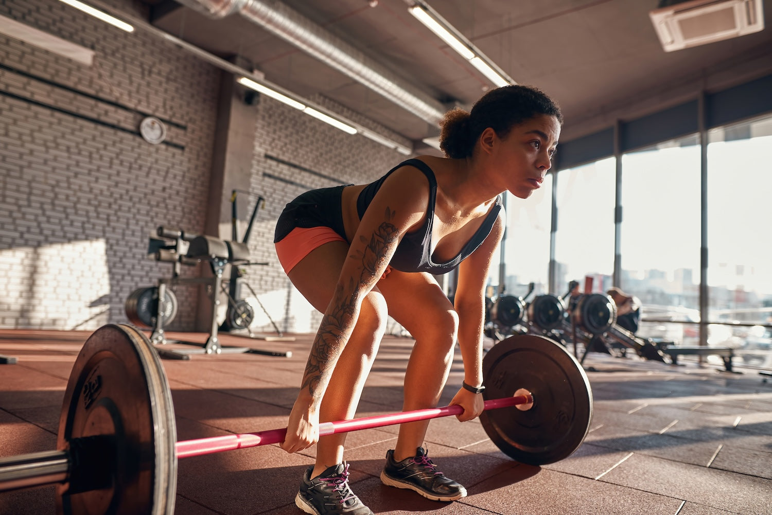 Woman dead lifting