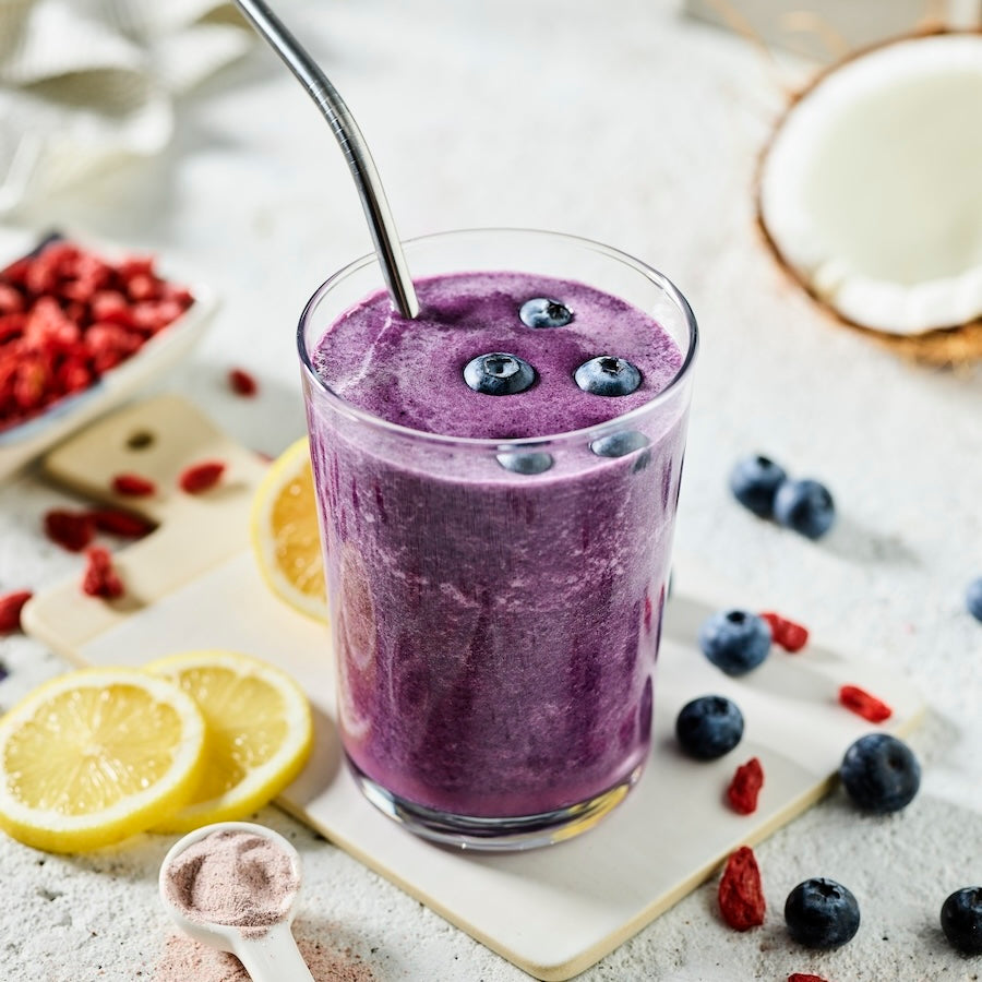 Farmana Collagen Rehab prepared as a smoothie